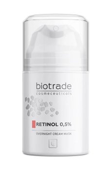 Ночная крем-маска для лица Biotrade Retinol 0.5% Overnight Cream Mask с ретинолом 0.5%, 50 мл
