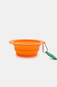 Складна дорожня миска у формі апельсина - помаранчевий