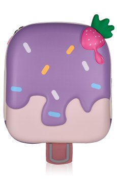 Детский каркасный рюкзак Little Cow Сладкий фиолетовый пломбирчик, 24*28*10 см (25IMS002PRP)