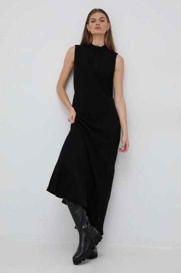 Платье Calvin Klein цвет чёрный maxi прямое Платье Calvin Klein цвет чёрный maxi прямое