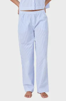 Женские голубые брюки в полоску SEANY Голубой L Etam 6553462