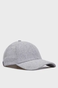 Мужская серая кепка TH CORP LOVE MELTON 6 PANEL CAP Серый ONESIZE Tommy Hilfiger AM0AM12807