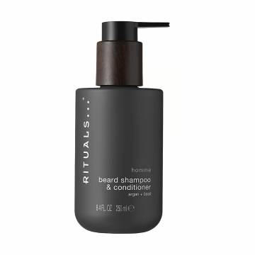 Мужской шампунь-кондиционер для бороды Rituals Homme Beard Shampoo & Conditioner, 250 мл Мужской шампунь-кондиционер для бороды Rituals Homme Beard Shampoo & Conditioner, 250 мл