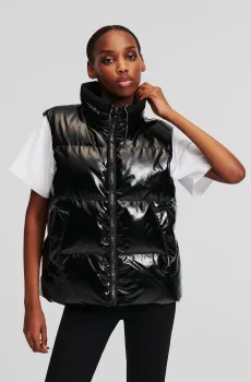 Женский черный жилет Черный L Karl Lagerfeld 245W1500