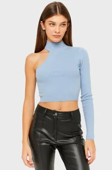 Женский голубой топ Голубой M Tally Weijl SPUVIANAE