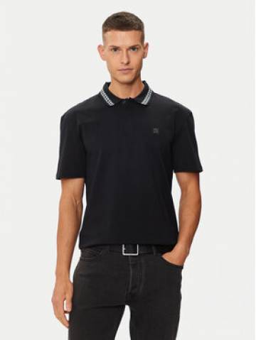 Hugo Поло Doucano 50510036 Чорний Regular Fit Hugo Поло Doucano 50510036 Чорний Regular Fit