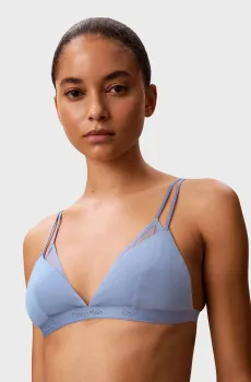 Женский синий бюстгальтер UNLINED TRIANGLE Синий XL Calvin Klein LV00QF8730