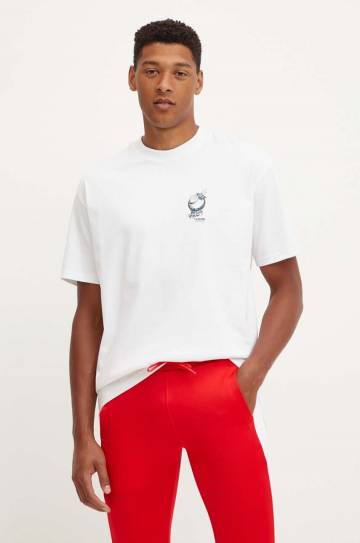 Хлопковая футболка Hummel Hummel x Peanuts мужская цвет белый с принтом 226083 Хлопковая футболка Hummel Hummel x Peanuts мужская цвет белый с принтом 226083