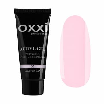 Акрил-гель для ногтей Oxxi Professional Acryl Gel 03 Холодный розовый, 60 мл Акрил-гель для ногтей Oxxi Professional Acryl Gel 03 Холодный розовый, 60 мл