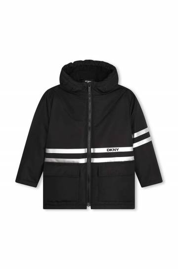 Детская куртка Dkny цвет чёрный D60203 Детская куртка Dkny цвет чёрный D60203