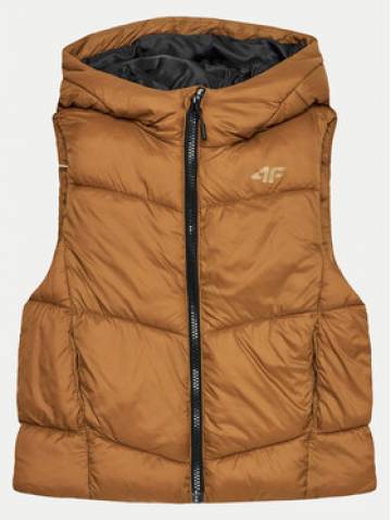 4F Жилет 4FJWAW24TVJAM134 Коричневий Regular Fit 4F Жилет 4FJWAW24TVJAM134 Коричневий Regular Fit