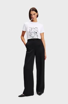 Женские черные брюки EVERYDAY PANTS Черный 46 Karl Lagerfeld A1W10070