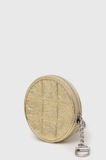 Кожаный кошелек Tory Burch цвет золотой Кожаный кошелек Tory Burch цвет золотой