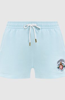 Голубые шорты Waves с логотипом