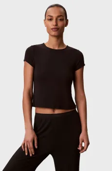 Женский черный топ DROP Черный M Calvin Klein LV00QS7618