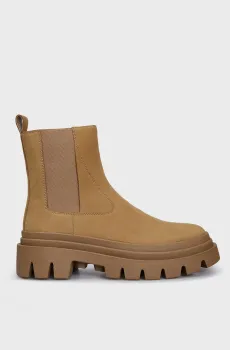 Женские бежевые нубуковые челси Beni Бежевый 39 PRPY PRFLT2308W