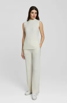 Женские белые кашемировые брюки Белый 40 MARC&ANDRE W23-00CH0710