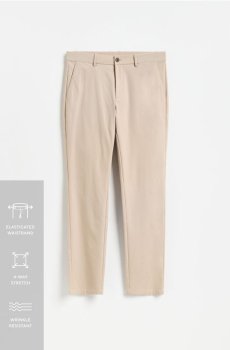 Reserved - Штани slim long leg - бежевий - RH029-80X