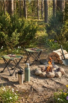 Складний туристичний стілець - різнобарвний