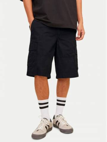 Jack&Jones Шорти з тканини Jpstcole 12253222 Чорний Loose Fit Jack&Jones Шорти з тканини Jpstcole 12253222 Чорний Loose Fit