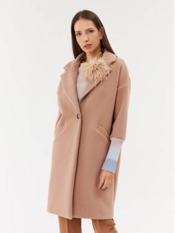 Maryley Демісезонний плащ 23IB148/M11 Коричневий Regular Fit Maryley Демісезонний плащ 23IB148/M11 Коричневий Regular Fit