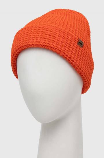 Шапка Billabong цвет оранжевый из толстого трикотажа Шапка Billabong цвет оранжевый из толстого трикотажа