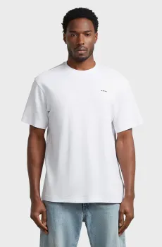 Мужская белая футболка True regular Белый XL G-Star RAW D28609,C812