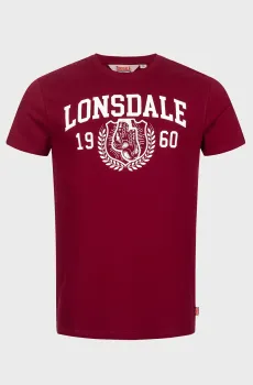 Мужская бордовая футболка STAXIGOE Бордовый S Lonsdale 117223