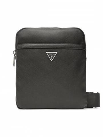 Guess Плоска сумка Certosa Saffiano Smart HMECSA P3123 Чорний Guess Плоска сумка Certosa Saffiano Smart HMECSA P3123 Чорний