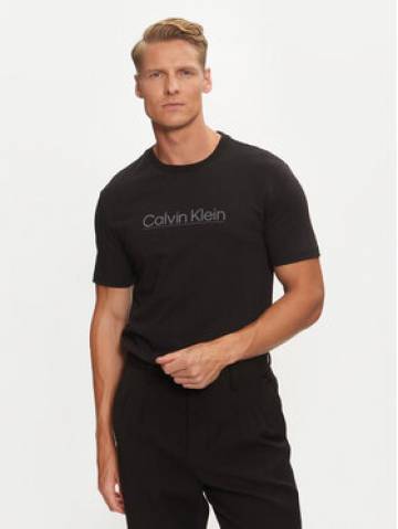 Calvin Klein Футболка Raised Line Logo K10K113587 Чорний Regular Fit Calvin Klein Футболка Raised Line Logo K10K113587 Чорний Regular Fit