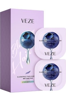 Увлажняющая защитная маска для волос Veze Blueberry Moisturizing Protection Hair Mask, 6*12 г