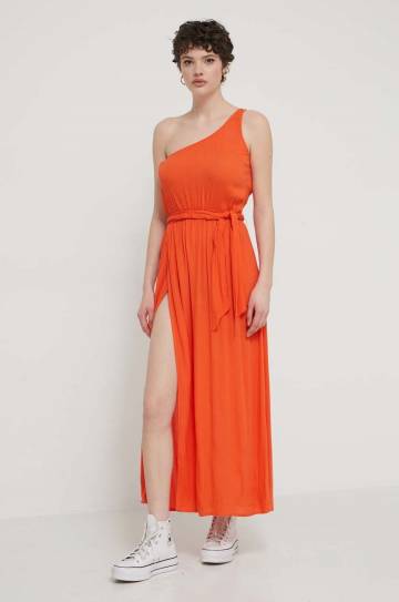 Платье Billabong цвет оранжевый maxi расклешённое EBJWD00143 Платье Billabong цвет оранжевый maxi расклешённое EBJWD00143