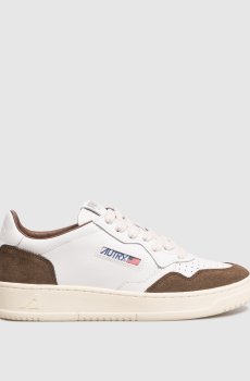 Белые кожаные кроссовки MEDALIST с логотипом