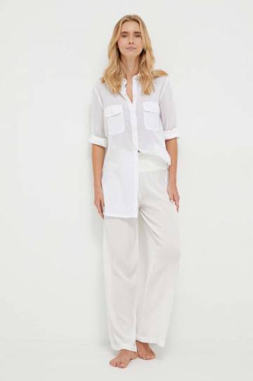 Пляжные брюки Lauren Ralph Lauren цвет белый Пляжные брюки Lauren Ralph Lauren цвет белый