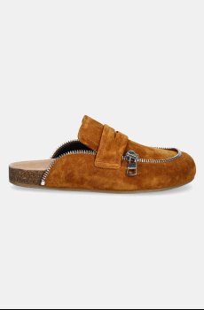 Замшевые шлепанцы JW Anderson Biker Loafer