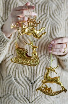 Декоративная подвеска Bloomingville Anisa Ornament 3 шт