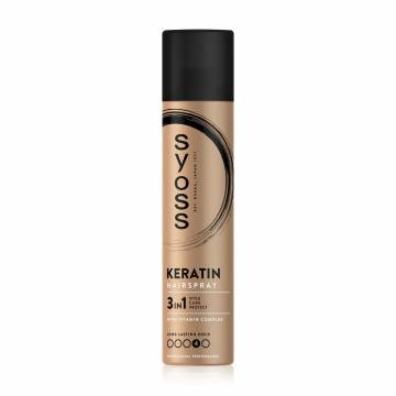 Лак для волос Syoss Keratin Hairspray фиксация 4 (экстрасильная), 300 мл Лак для волос Syoss Keratin Hairspray фиксация 4 (экстрасильная), 300 мл