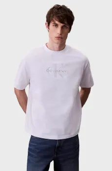Мужская белая футболка HERO MONOLOGO Белый S Calvin Klein Jeans LV04RB295G