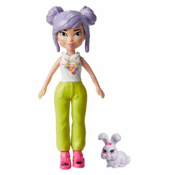 Ігровий набір Polly Pocket Стильний гардероб модниці фіолетове волосся та кролик (HKV88/2) Ігровий набір Polly Pocket Стильний гардероб модниці фіолетове волосся та кролик (HKV88/2)