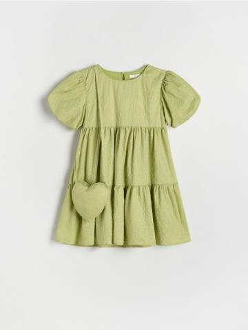 Reserved - GIRLS` DRESS & BAG - жовто-зелений - 895EG-71X Reserved - GIRLS` DRESS & BAG - жовто-зелений - 895EG-71X