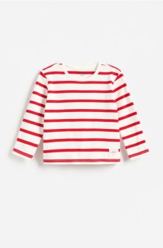 Reserved - Футболка в рубчик у смужку - червоний - 616KD-33X