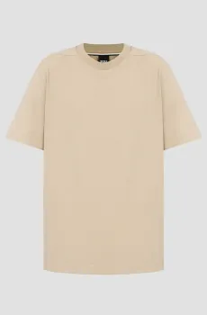 Мужская бежевая футболка Бежевый M BOSS 50537352;275