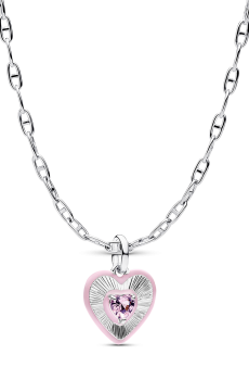 Подарунковий комплект "Сяюче рожеве серце"