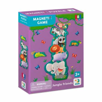 Магнитная игра DoDo Друзья из джунглей, 14*10*3 см, от 3 лет, 8 магнитов (200256) Магнитная игра DoDo Друзья из джунглей, 14*10*3 см, от 3 лет, 8 магнитов (200256)