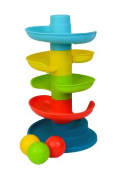Развивающая игрушка Lindo Серпантин, 8 деталей, от 1.5 лет, 30*17*17 см (НЕ0291)