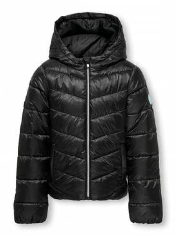Kids ONLY Пуховик 15306418 Чорний Regular Fit Kids ONLY Пуховик 15306418 Чорний Regular Fit