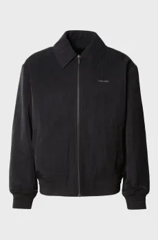 Мужская черная двусторонняя куртка NYLON COLLARED Черный S Calvin Klein LV04LE507G