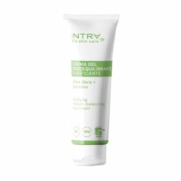 Крем-гель Intra Activated Charcoal & Ginger Увлажняющий, для комбинированной и жирной кожи лица, 75 мл