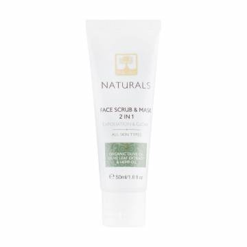 Маска-скраб для лица BIOselect Naturals Face Scrub & Mask 2 in 1, 50 мл Маска-скраб для лица BIOselect Naturals Face Scrub & Mask 2 in 1, 50 мл