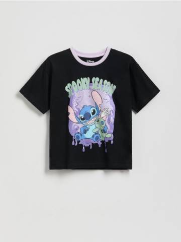Reserved - Футболка Lilo & Stitch - чорний - 467FT-99X Reserved - Футболка Lilo & Stitch - чорний - 467FT-99X